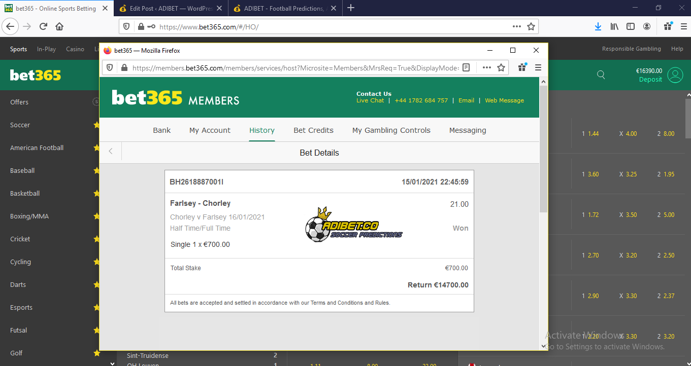 Adibet Fixed Matches
